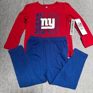 Toddler Red New York Giants 2 Piece Set Sleepwear
